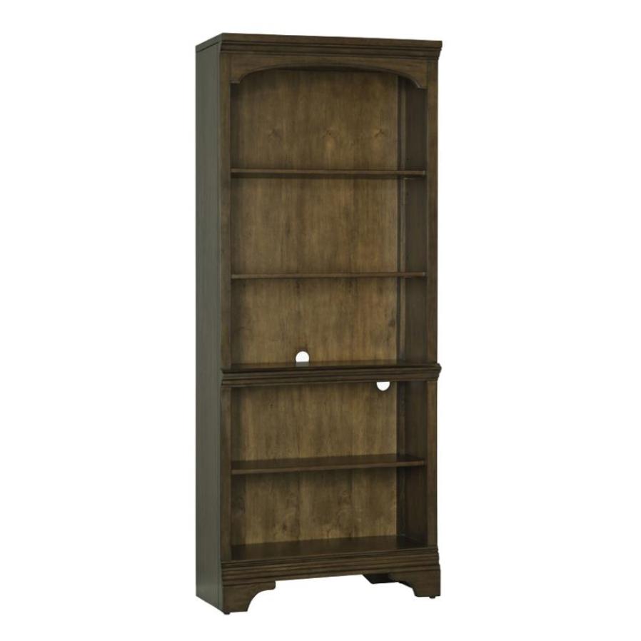  Coaster Furniture Hartshill 881285 78-inch 5-shelf Bookcase - Burnished Oak IMAGE 1
