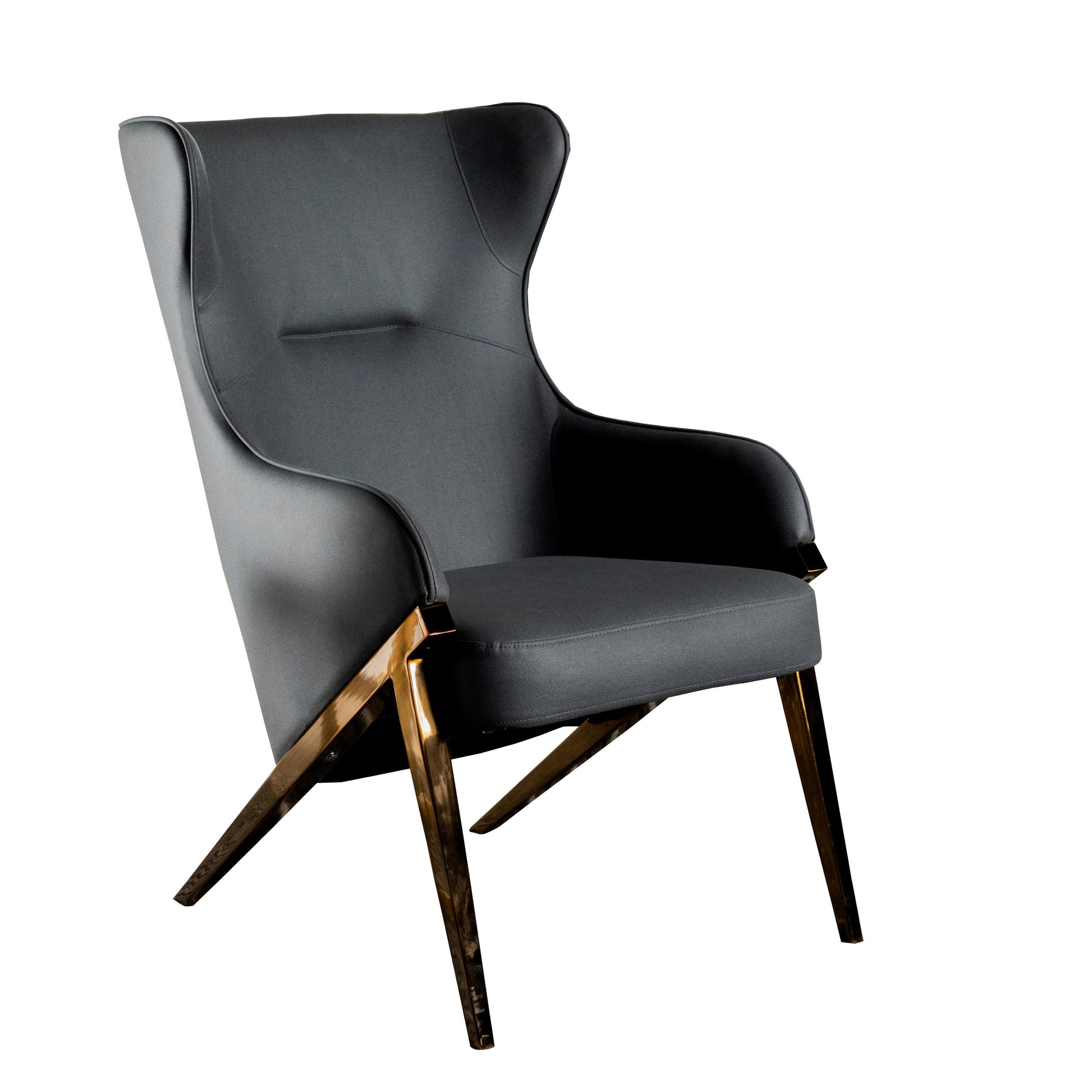 Coaster Furniture Walker 903053 Upholstered high Wingback Accent Chair - Slate IMAGE 1