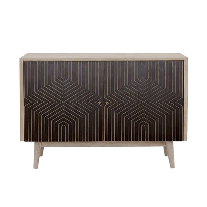  Coaster Furniture Ixora 953430 2-door Wood Accent Cabinet - White Washed and Black IMAGE 2