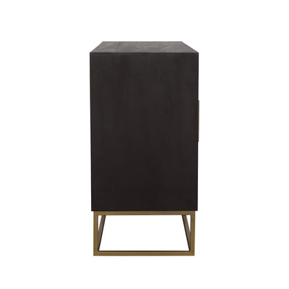  Coaster Furniture Zara 953466 2-door 57" Wood Accent Storage Cabinet - Black Walnut IMAGE 5
