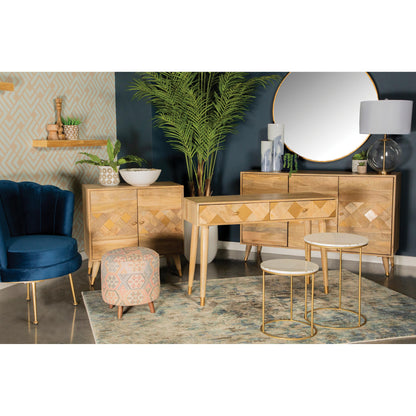 Coaster Furniture Alyssum 953460 3-door Mango Wood Accent Cabinet - Natural IMAGE 6
