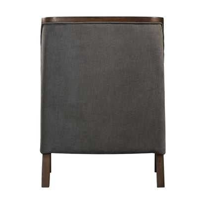  Elements International Hopkins UHK526101E Accent Chair - Charcoal/Espresso IMAGE 4