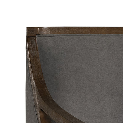  Elements International Hopkins UHK526101E Accent Chair - Charcoal/Espresso IMAGE 6