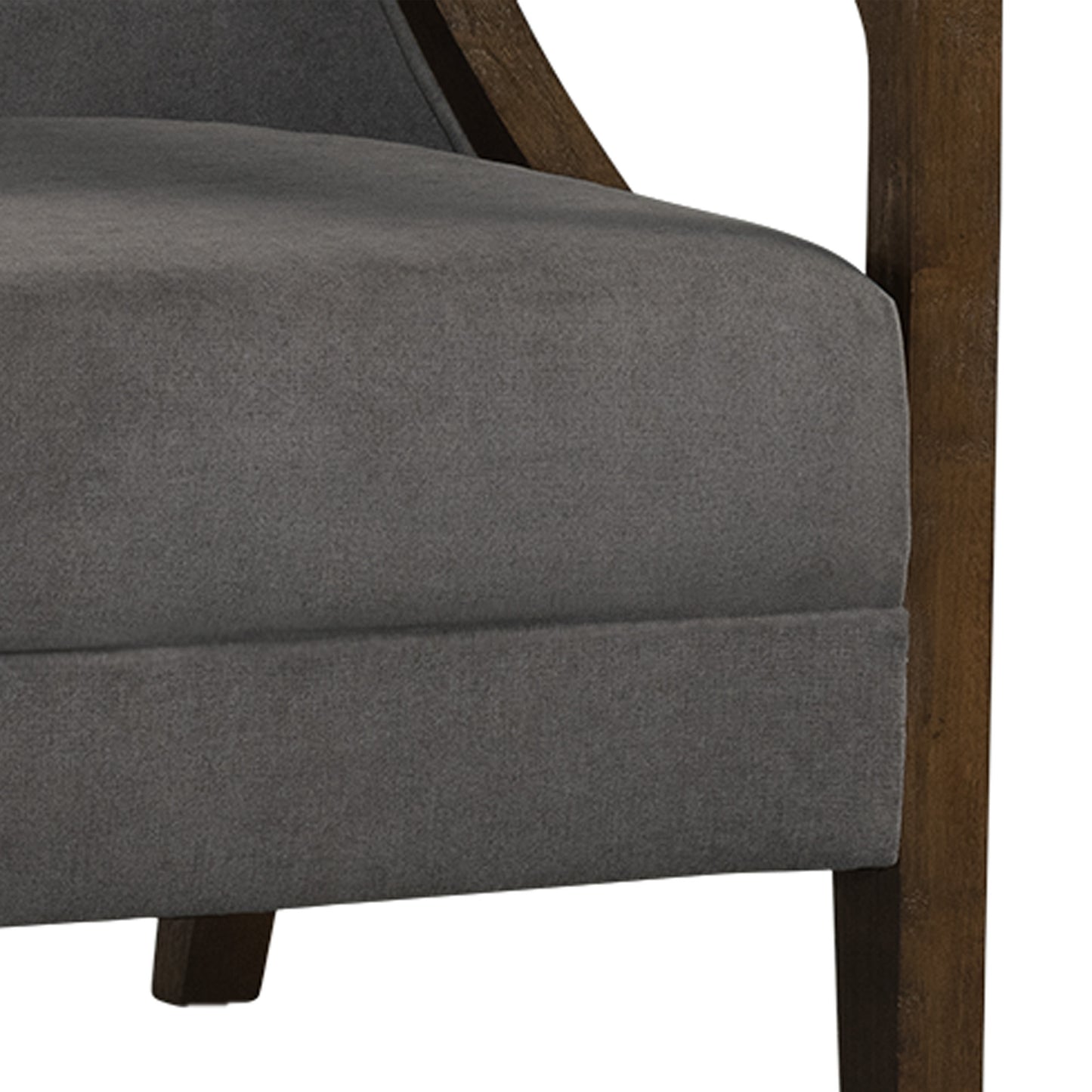  Elements International Hopkins UHK526101E Accent Chair - Charcoal/Espresso IMAGE 8