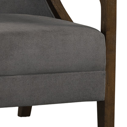 Elements International Hopkins UHK526101E Accent Chair - Charcoal/Espresso IMAGE 8