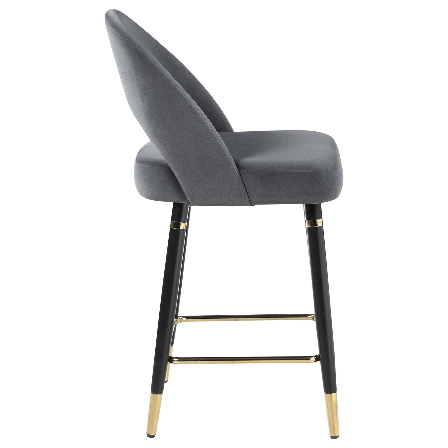 Coaster Furniture Lindsey 192549 Velvet Upholstered Counter Chair - Grey IMAGE 8