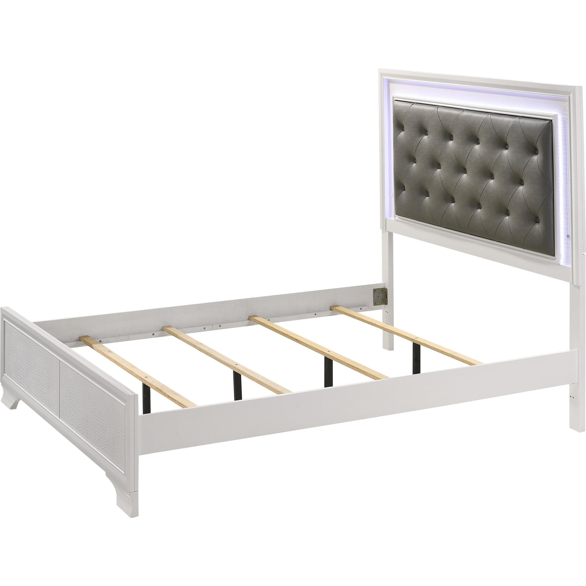Crown Mark Lyssa B4310-Q Queen Bed with LED - Frost IMAGE 2