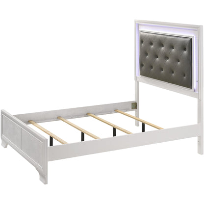 Crown Mark Lyssa B4310-F Full Bed with LED - Frost IMAGE 2