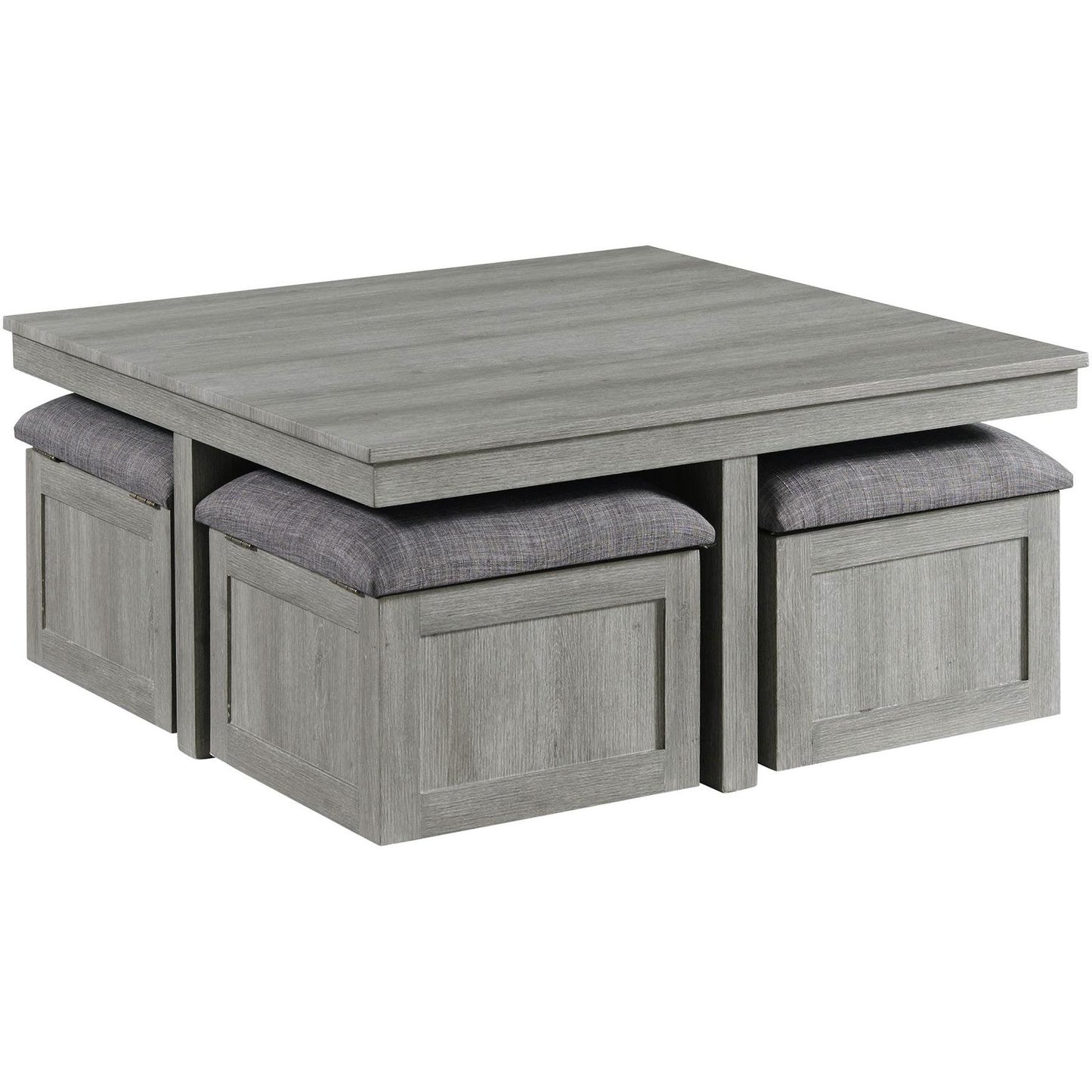  Elements International Uster CTUT100OT Coffee Table with 4 Stools IMAGE 1