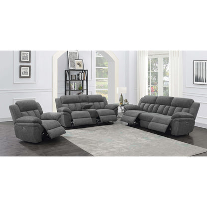 Coaster Furniture Bahrain 609543P Upholstered Power Glider Recliner - Charcoal IMAGE 12