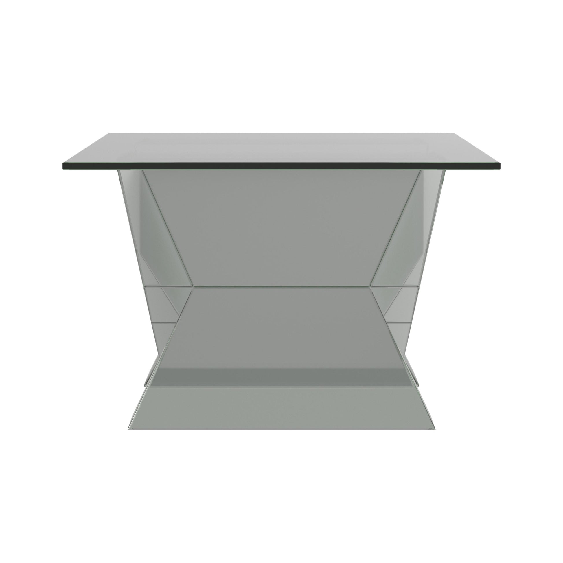  Coaster Furniture Taffeta 723448 Glass Top Mirrored Acrylic Coffee Table - Silver IMAGE 3