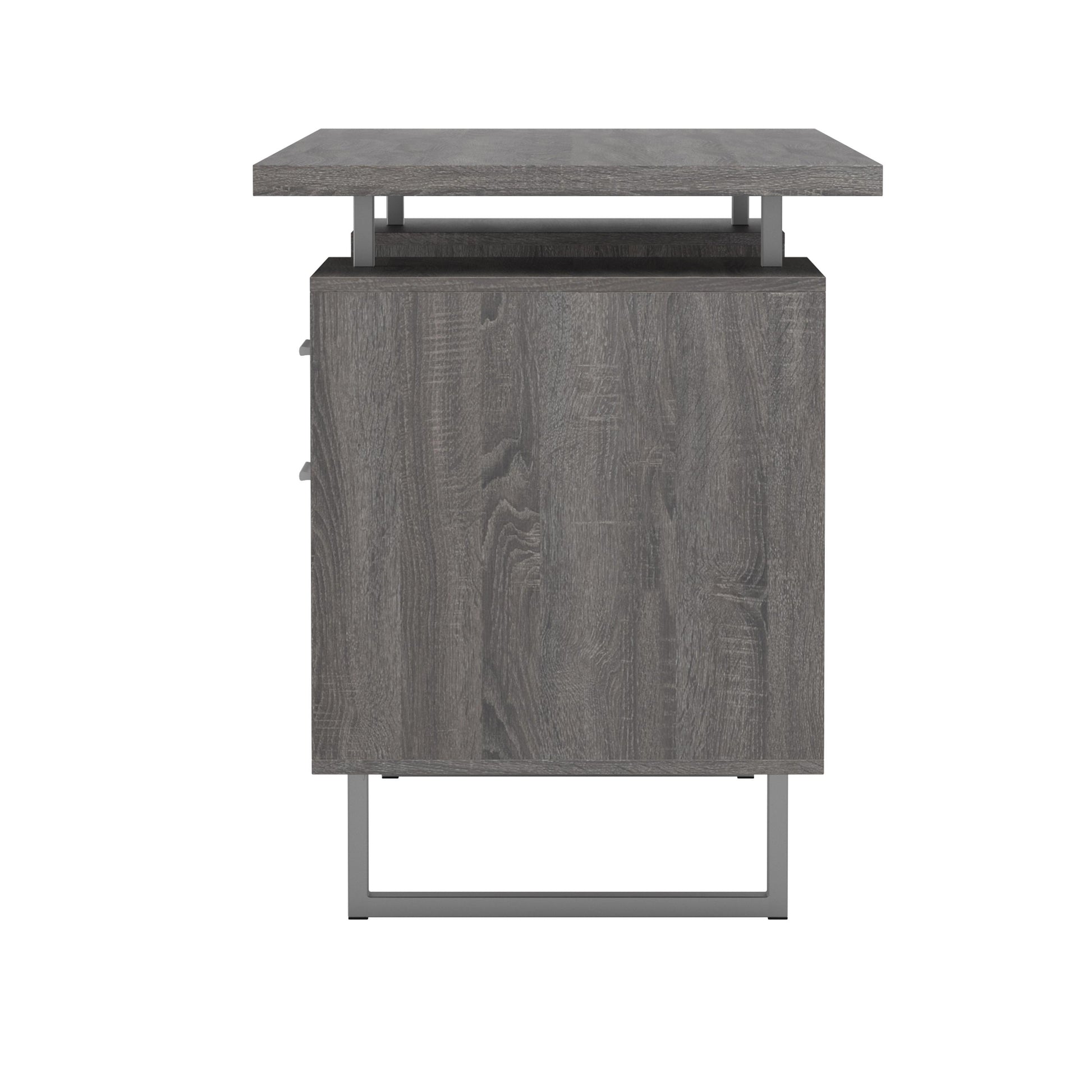 Coaster Furniture Lawtey 800521 60-inch 2-Drawer Office Computer Desk - Weathered Grey IMAGE 5