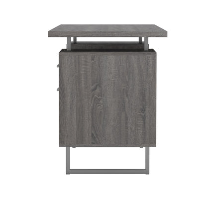 Coaster Furniture Lawtey 800521 60-inch 2-Drawer Office Computer Desk - Weathered Grey IMAGE 5
