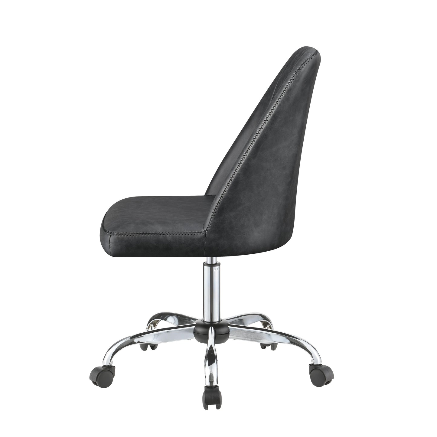 Coaster Furniture Althea 881196 Upholstered Adjustable Home Office Desk Chair - Grey IMAGE 3