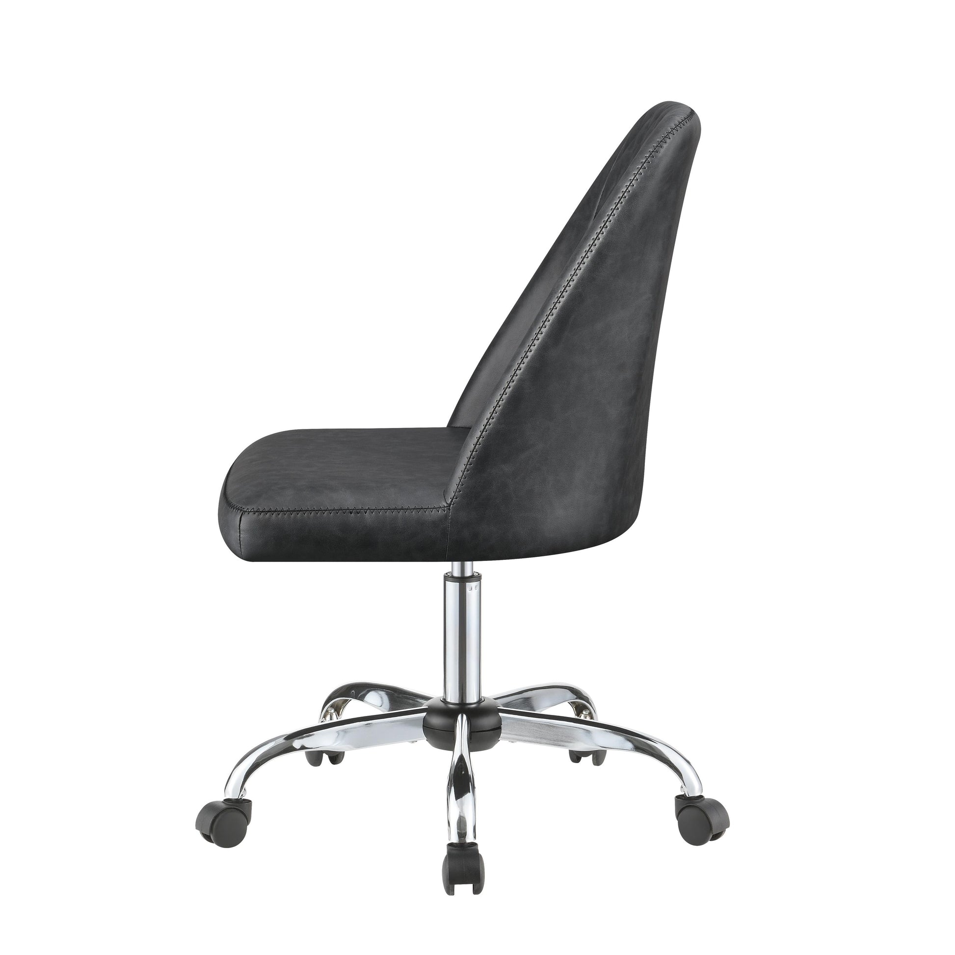 Coaster Furniture Althea 881196 Upholstered Adjustable Home Office Desk Chair - Grey IMAGE 3