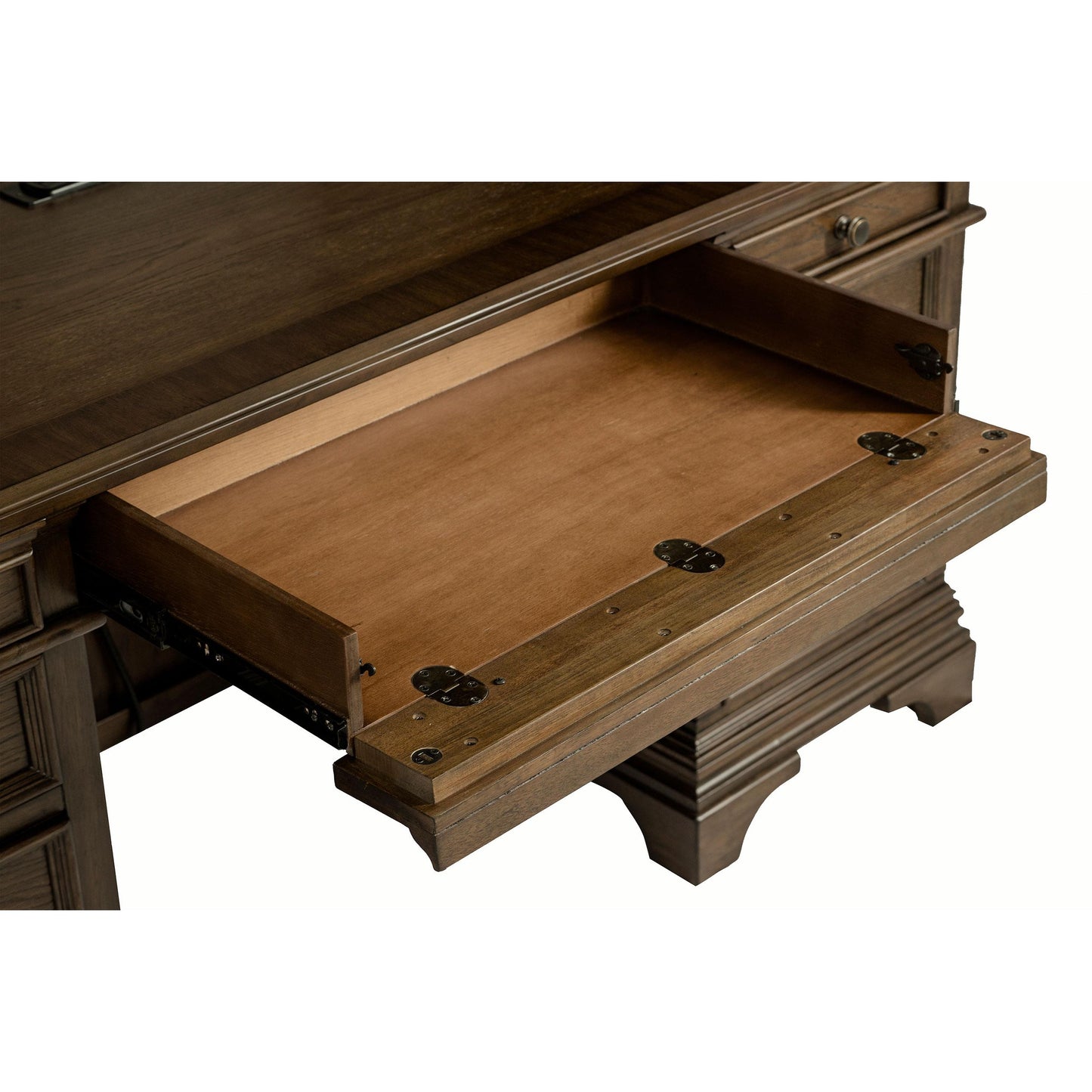  Coaster Furniture Hartshill 881283 66-inch 5-Drawer Credenza with Hutch - Burnished Oak IMAGE 10