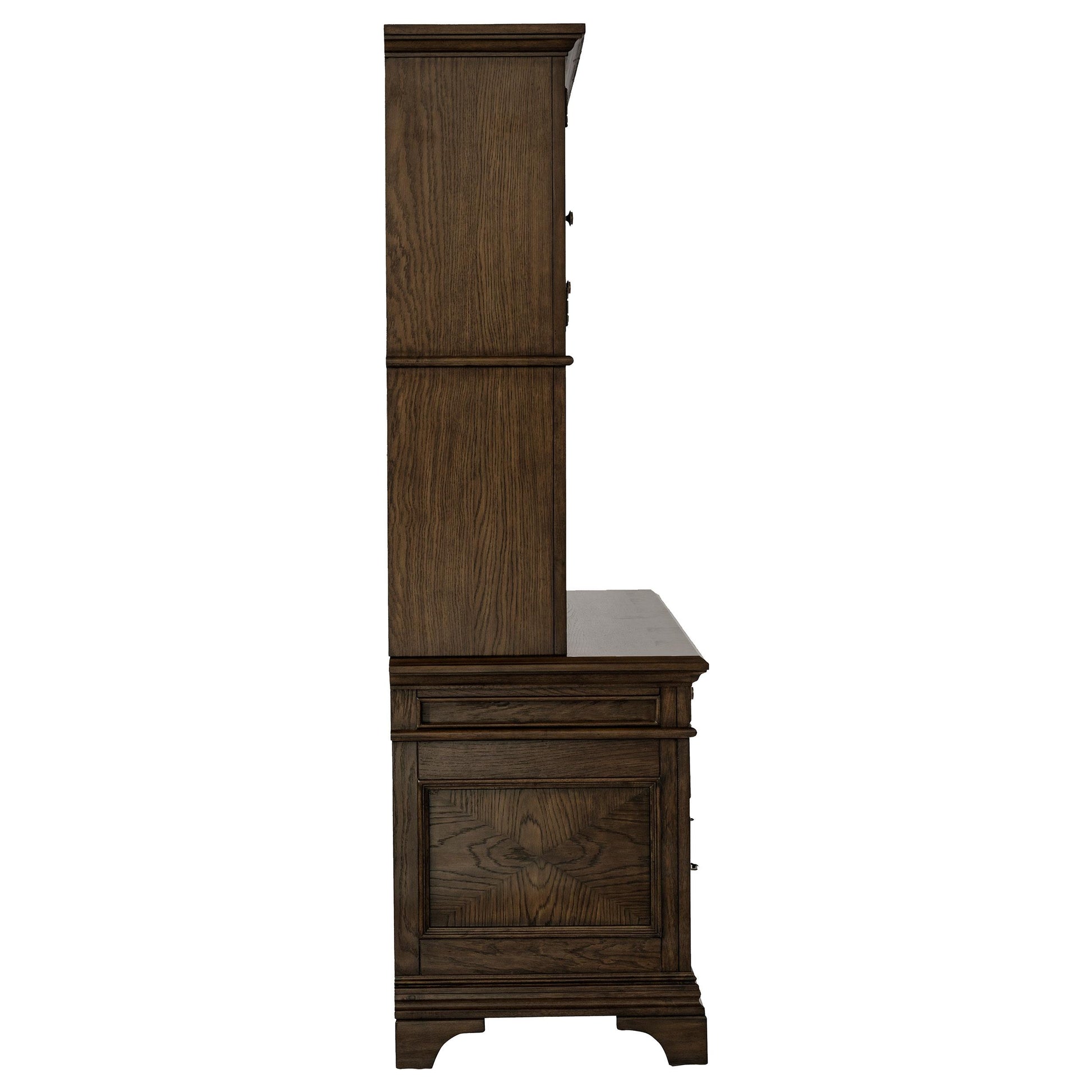  Coaster Furniture Hartshill 881283 66-inch 5-Drawer Credenza with Hutch - Burnished Oak IMAGE 7