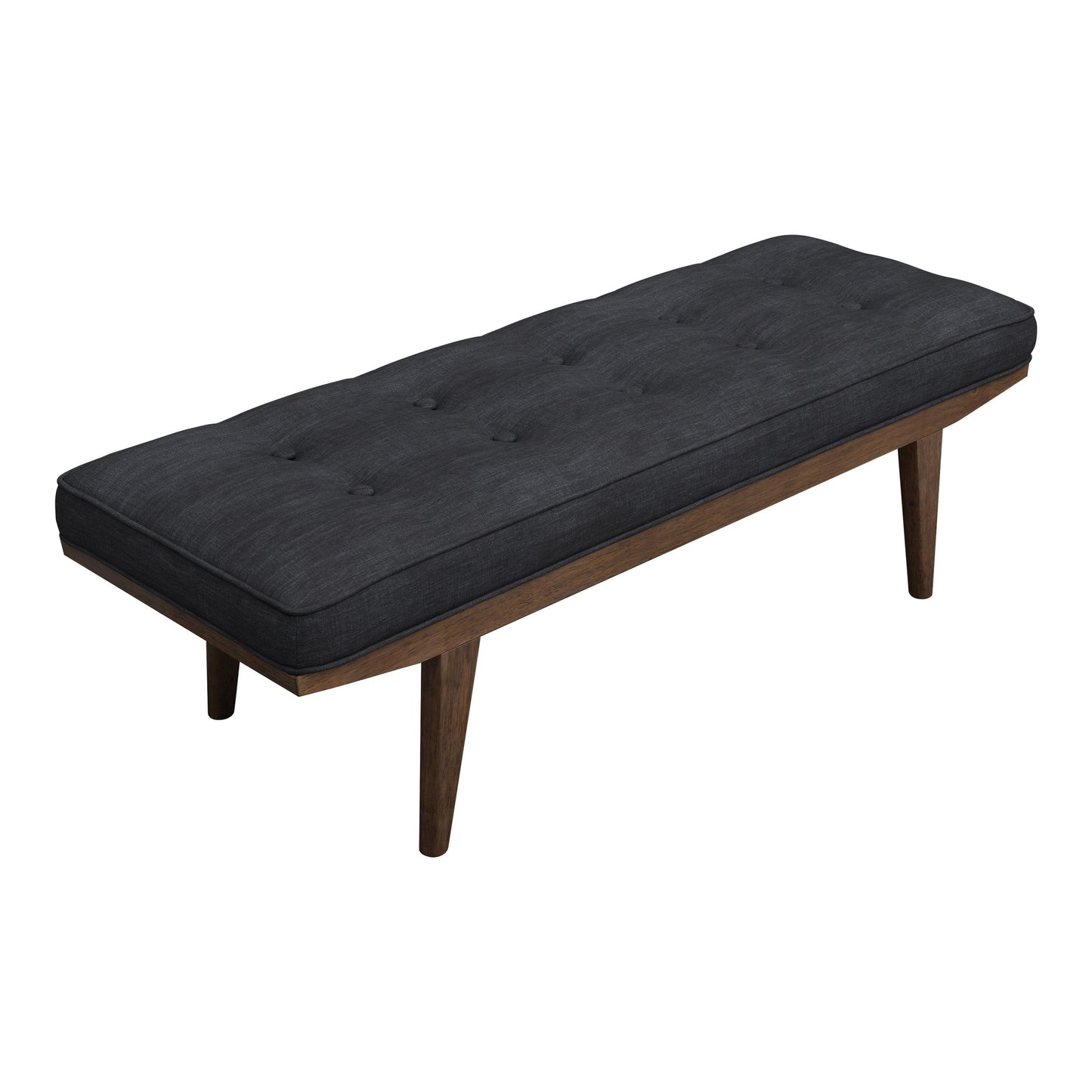 Coaster Furniture Wilson 910213 Fabric Upholstered Tufted Accent Bench - Grey IMAGE 1