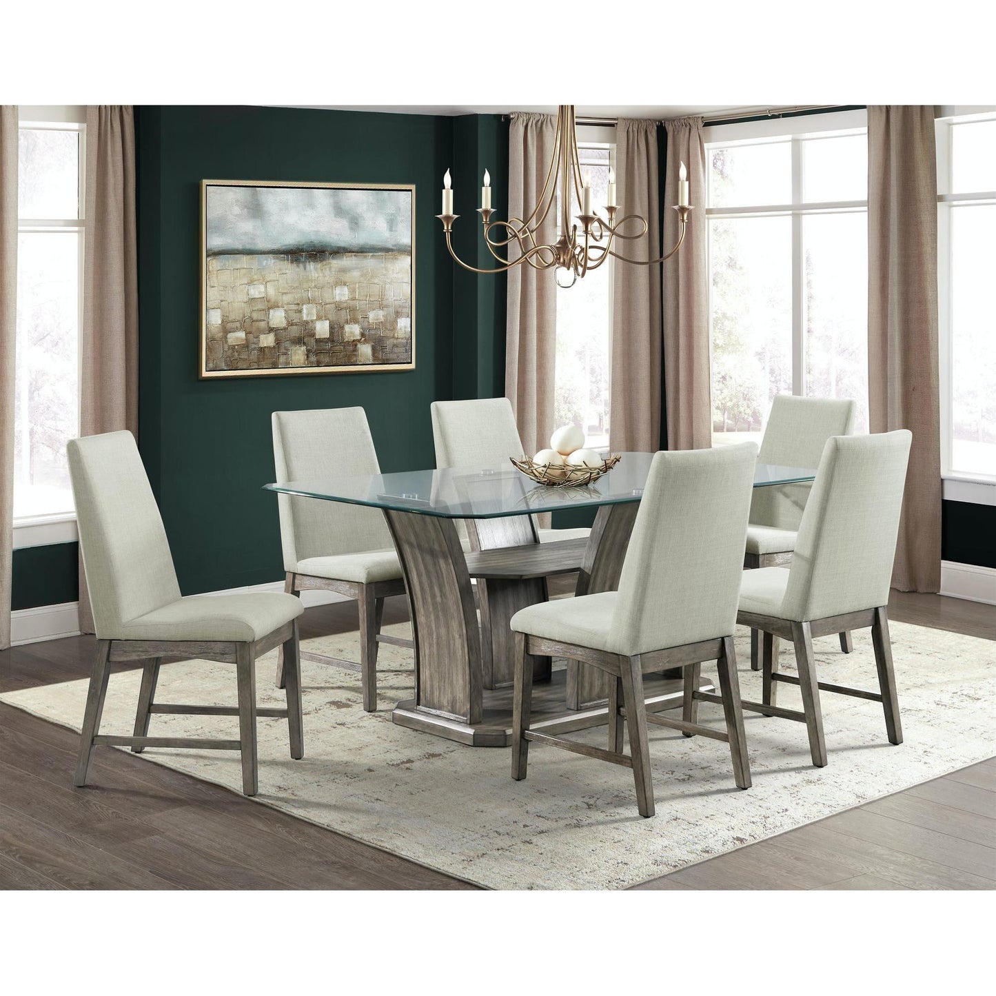  Elements International Dapper DPR300SCN Side Chair - Grey IMAGE 2
