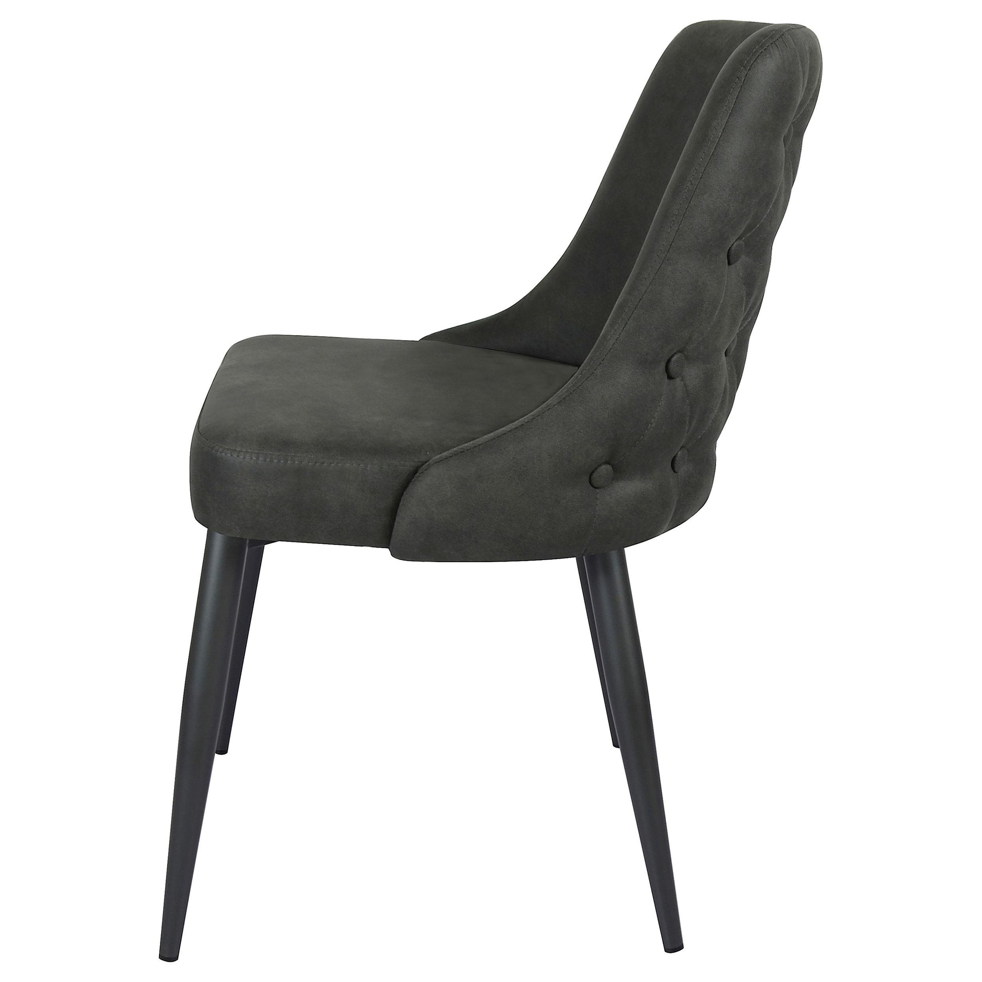 Coaster Furniture Cosmo 106046 Upholstered Dining Side Chair - Grey IMAGE 4