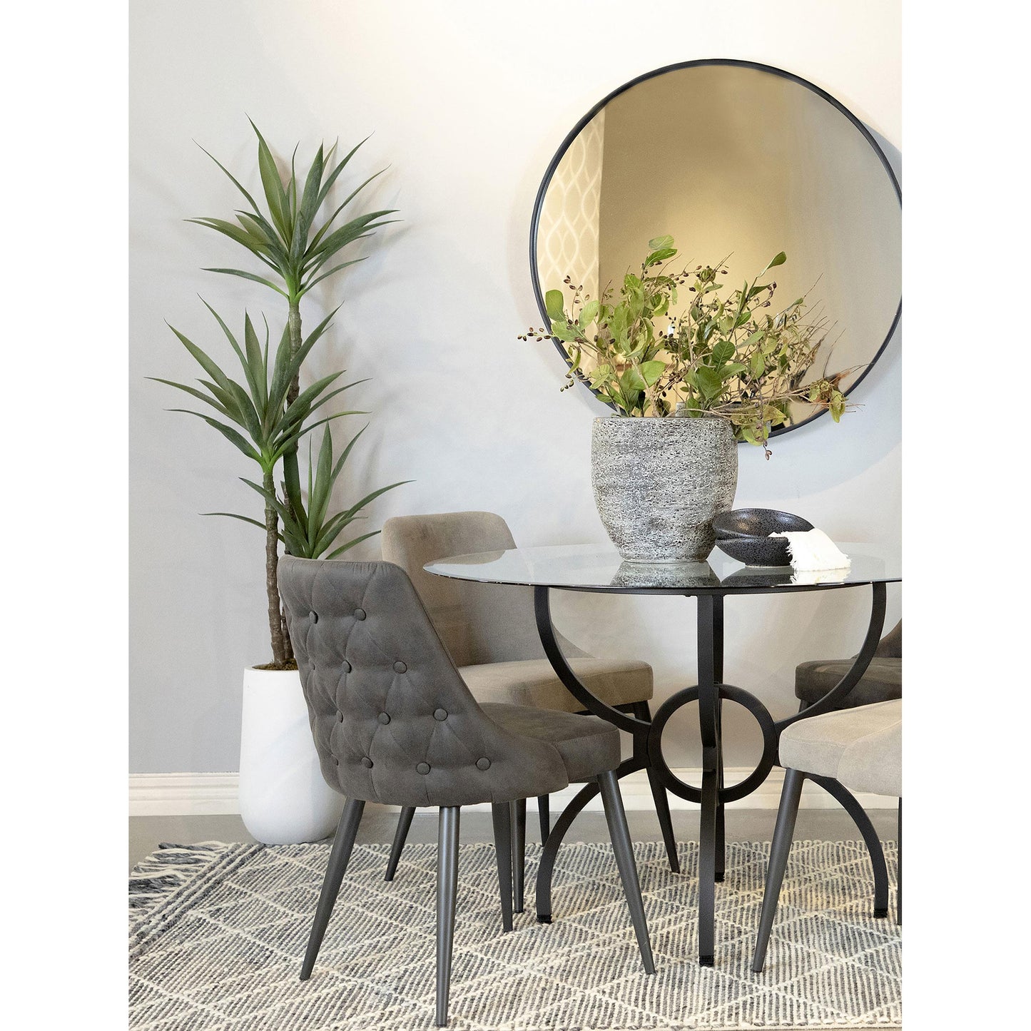 Coaster Furniture Cosmo 106046 Upholstered Dining Side Chair - Grey IMAGE 9