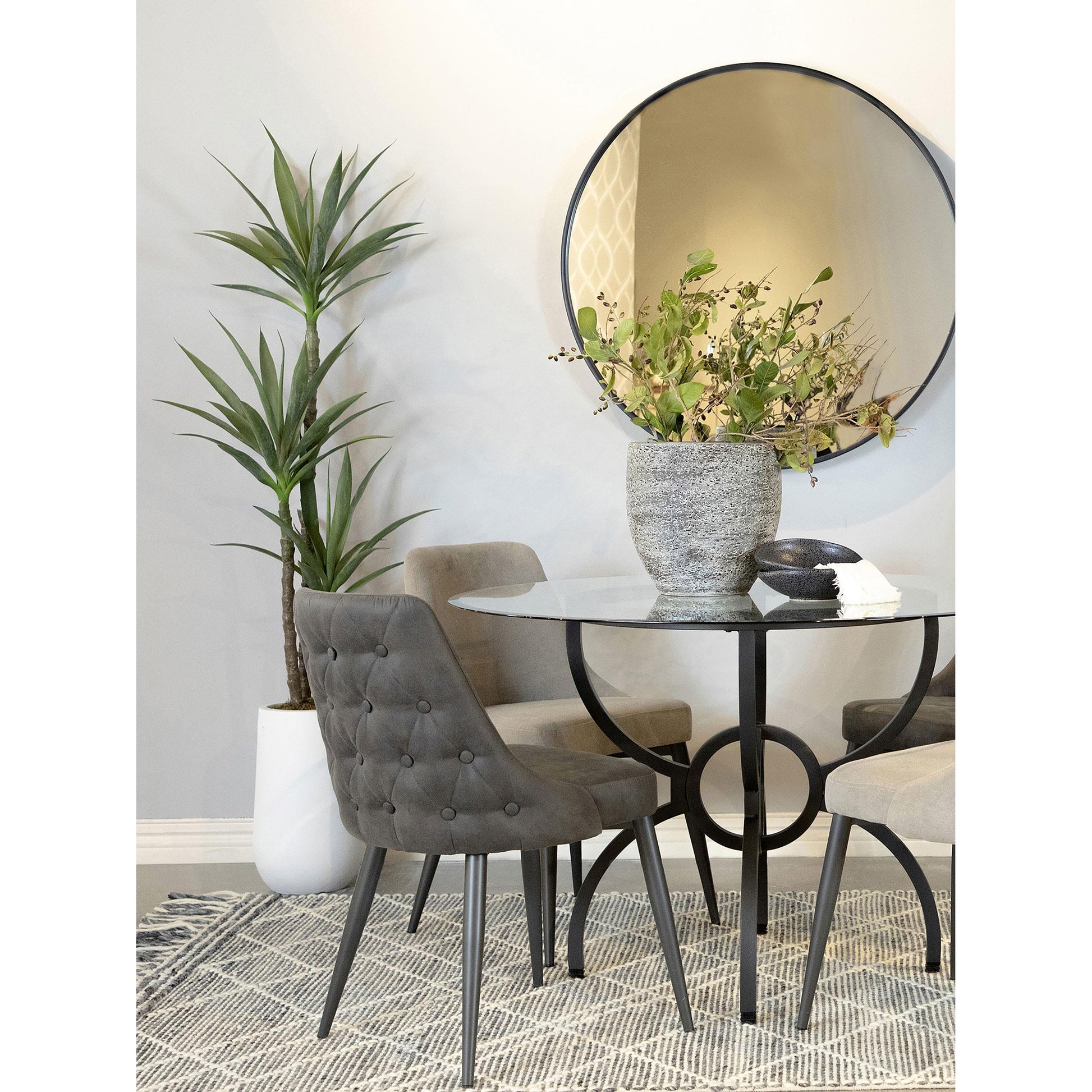 Coaster Furniture Cosmo 106046 Upholstered Dining Side Chair - Grey IMAGE 9