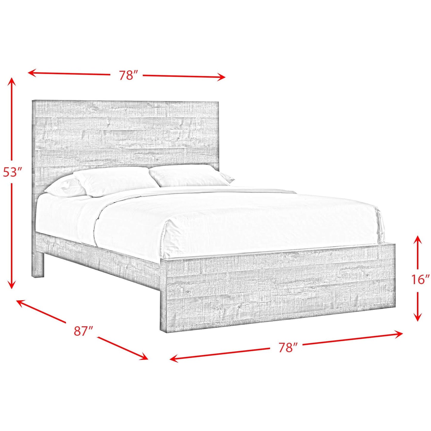 Elements International Bailey BY500KB King Panel Bed IMAGE 5