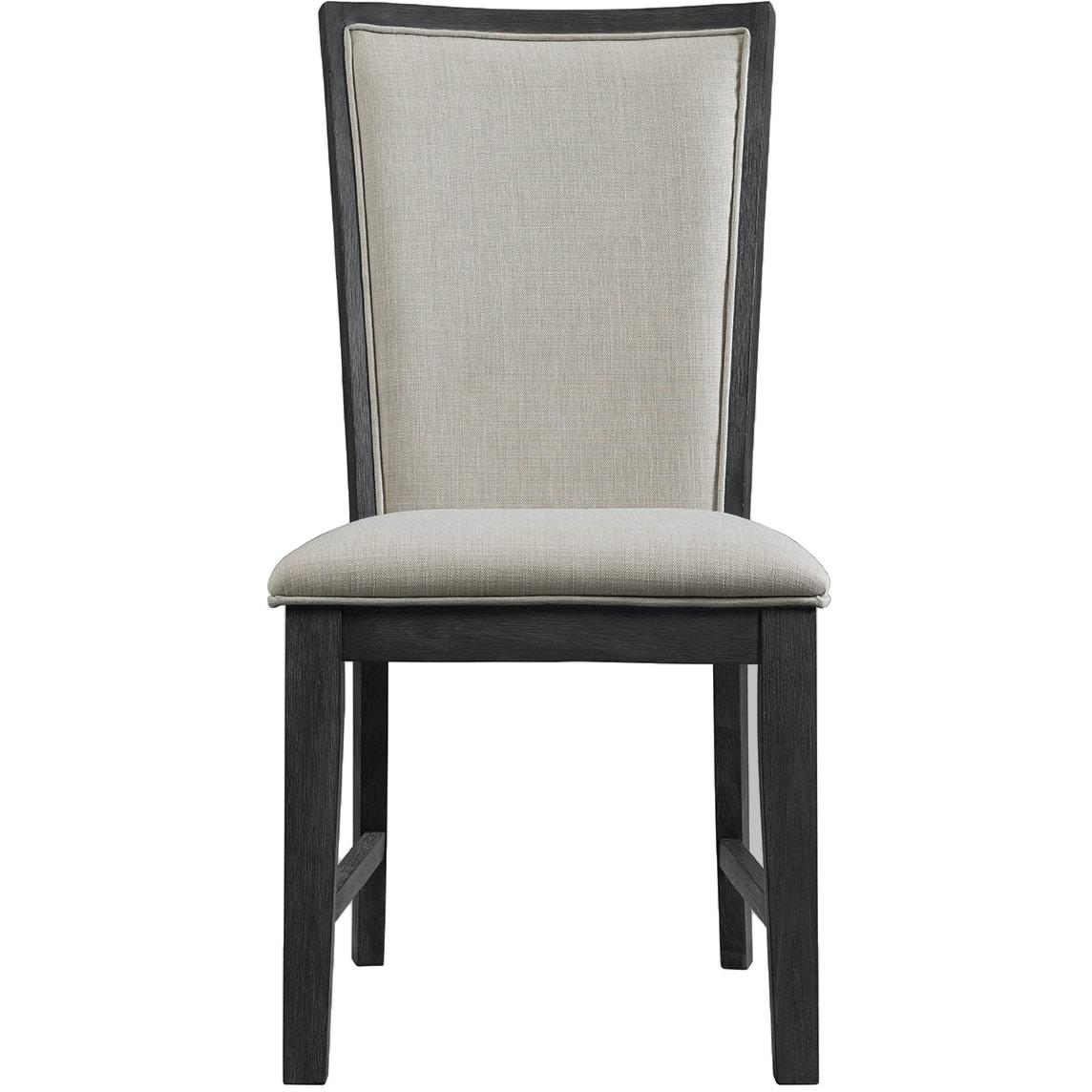  Elements International Grady DGD850SBC Slat Back Side Chair - Black IMAGE 2