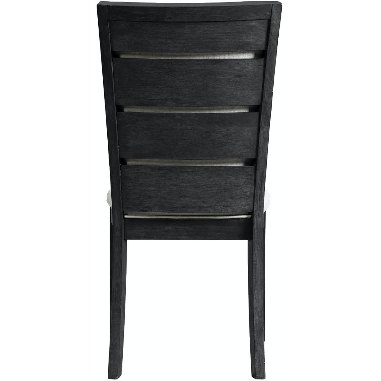  Elements International Grady DGD850SBC Slat Back Side Chair - Black IMAGE 3