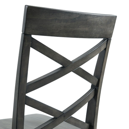 Elements International Renegade DRN3006CS 6 pc Counter Height Dining Set - Grey IMAGE 13