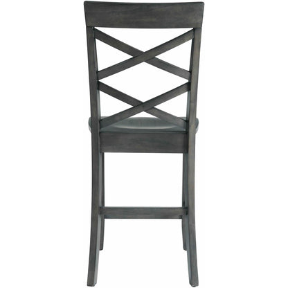  Elements International Renegade DRN3006CS 6 pc Counter Height Dining Set - Grey IMAGE 7
