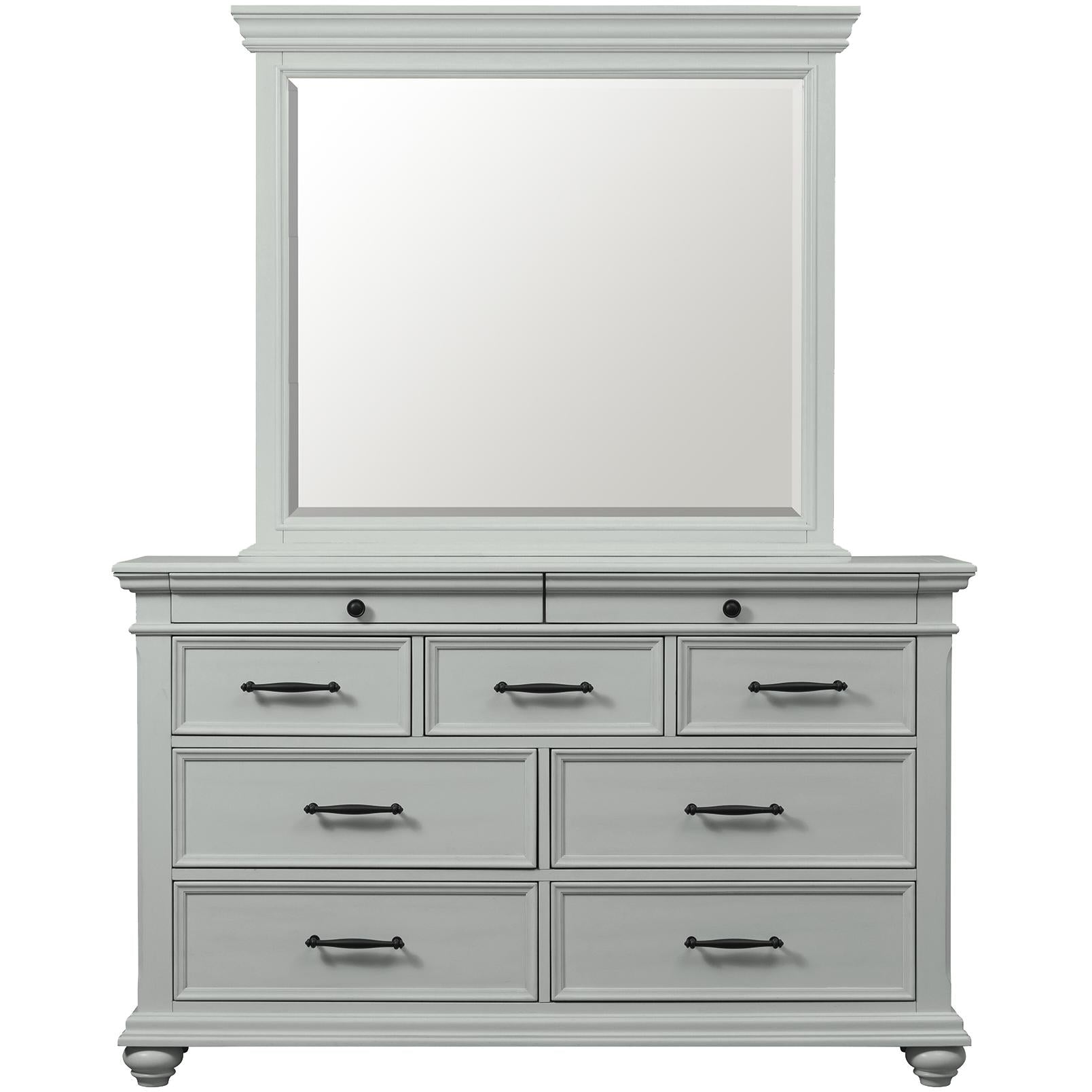 Elements International Slater SR300DR Dresser - Grey IMAGE 3