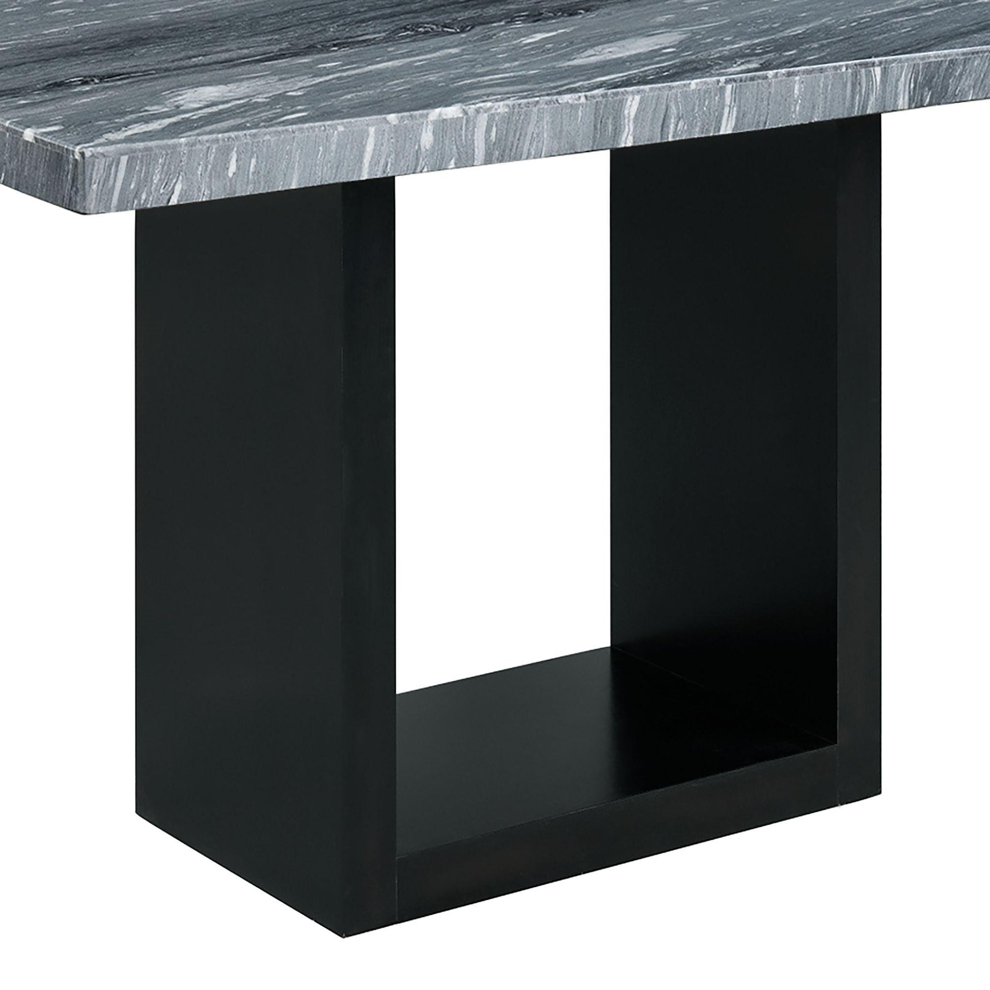  Elements International Valentino CVL400CTTB Counter Height Dining Table - Grey Marble IMAGE 6