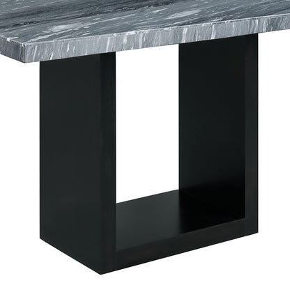  Elements International Valentino CVL400CTTB Counter Height Dining Table - Grey Marble IMAGE 6