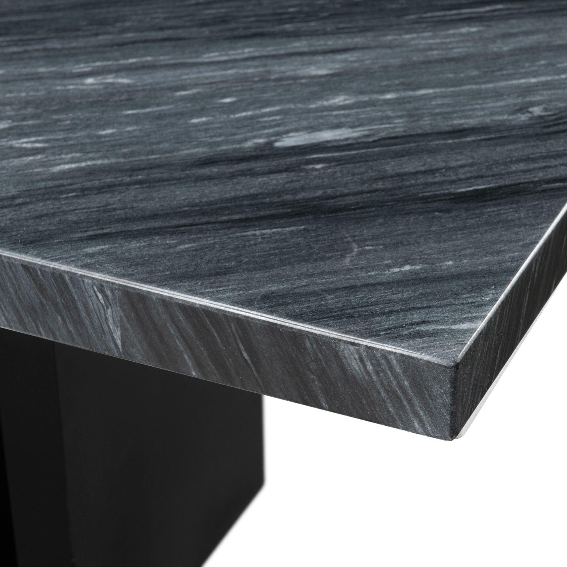  Elements International Valentino CVL400TTB Dining Table - Grey Marble IMAGE 5