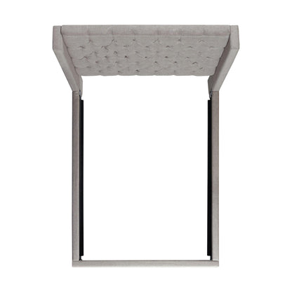 Elements International Morrow UMW092QB Queen Upholstered Bed - Gray IMAGE 3