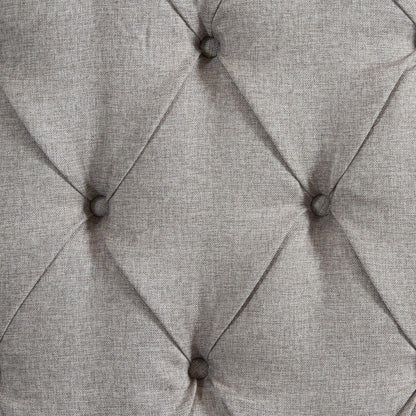 Elements International Morrow UMW092QB Queen Upholstered Bed - Gray IMAGE 5