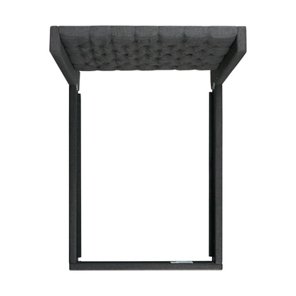 Elements International Morrow UMW090QB Queen Upholstered Bed - Charcoal IMAGE 3