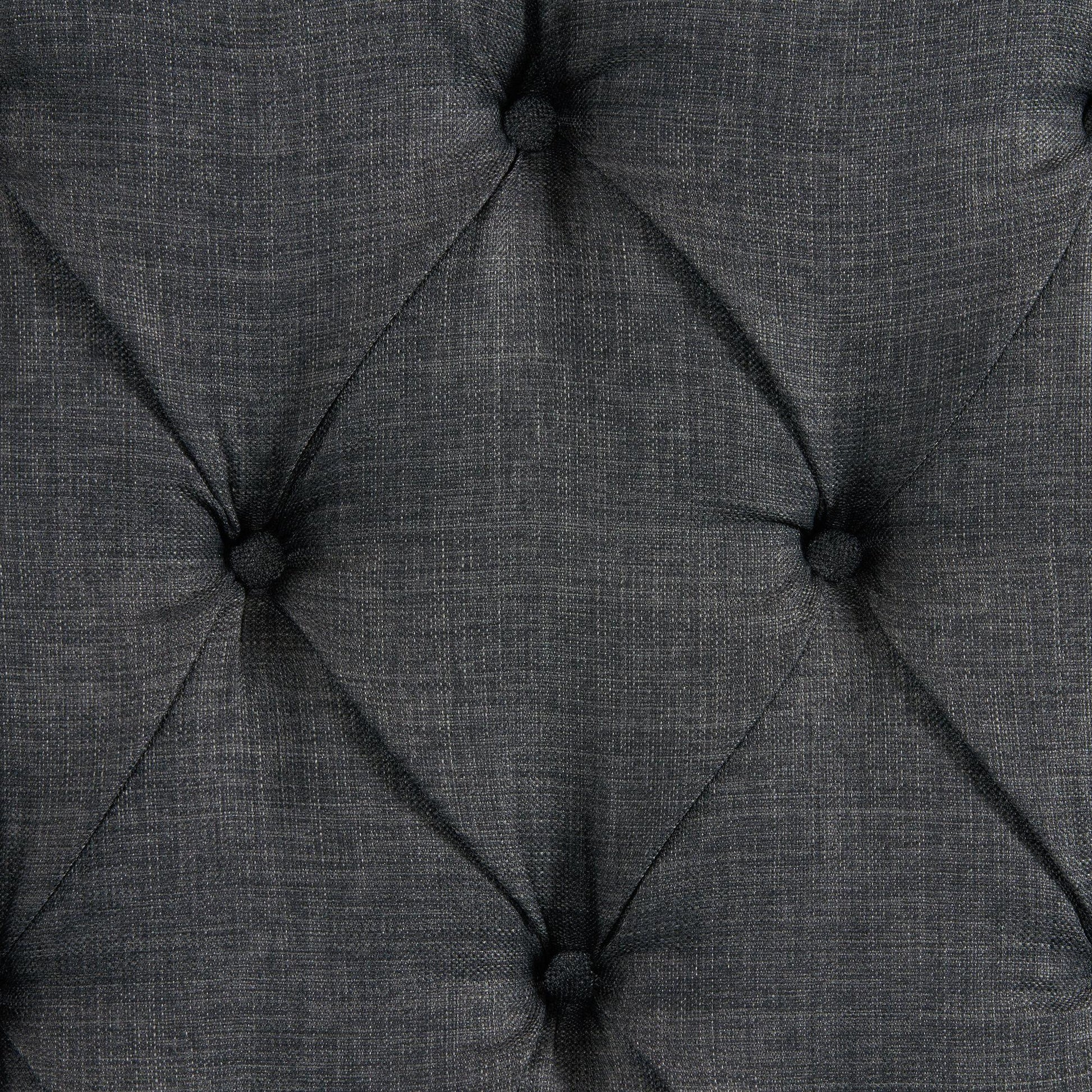 Elements International Morrow UMW090QB Queen Upholstered Bed - Charcoal IMAGE 5