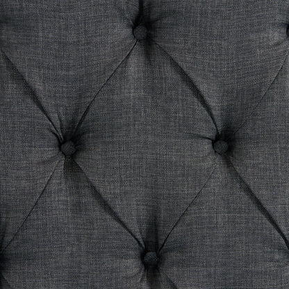 Elements International Morrow UMW090QB Queen Upholstered Bed - Charcoal IMAGE 5