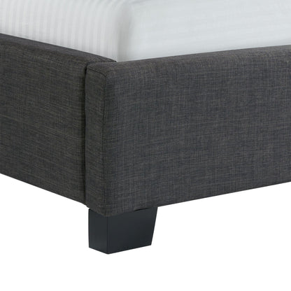 Elements International Morrow UMW090QB Queen Upholstered Bed - Charcoal IMAGE 6