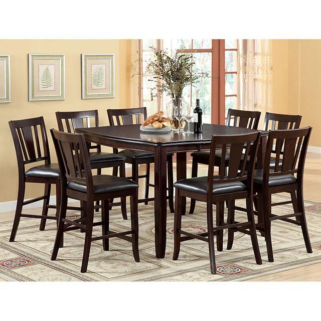 Furniture of America Edgewood CM3336PT Square Counter Height Table IMAGE 2