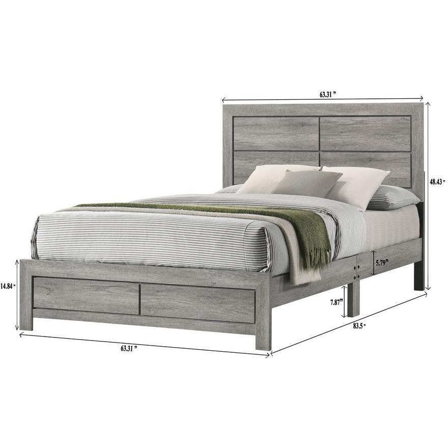 Crown Mark Hopkins B9320-Q-BED Queen Platform Bed IMAGE 4