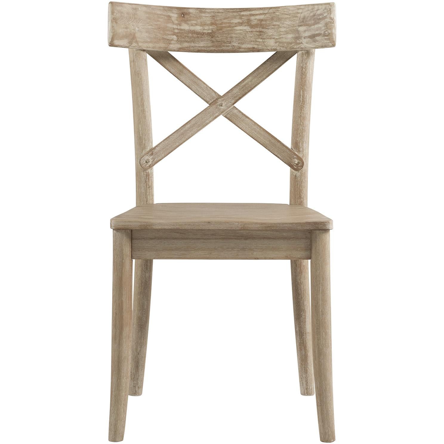  Elements International Callista X-Back Wooden Side Chair Set IMAGE 2