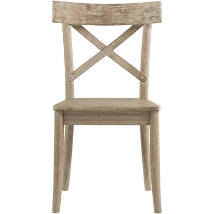  Elements International Callista X-Back Wooden Side Chair Set IMAGE 2