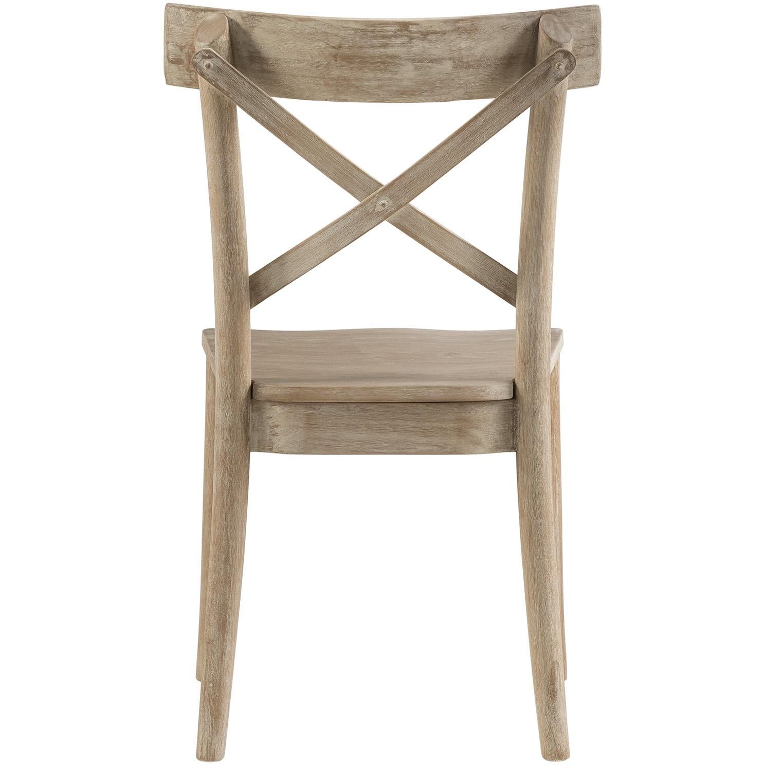  Elements International Callista X-Back Wooden Side Chair Set IMAGE 4