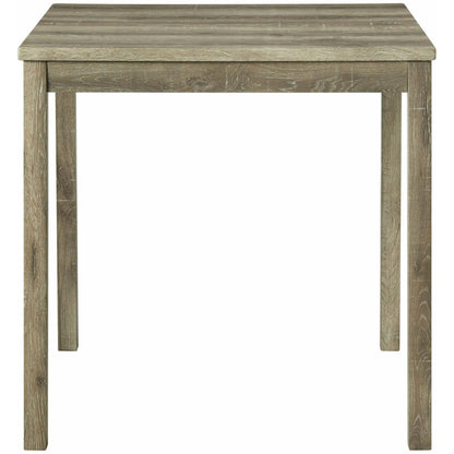  Elements International Oak Lawn 5PC Counter Height Dining Set- Natural Finish IMAGE 3