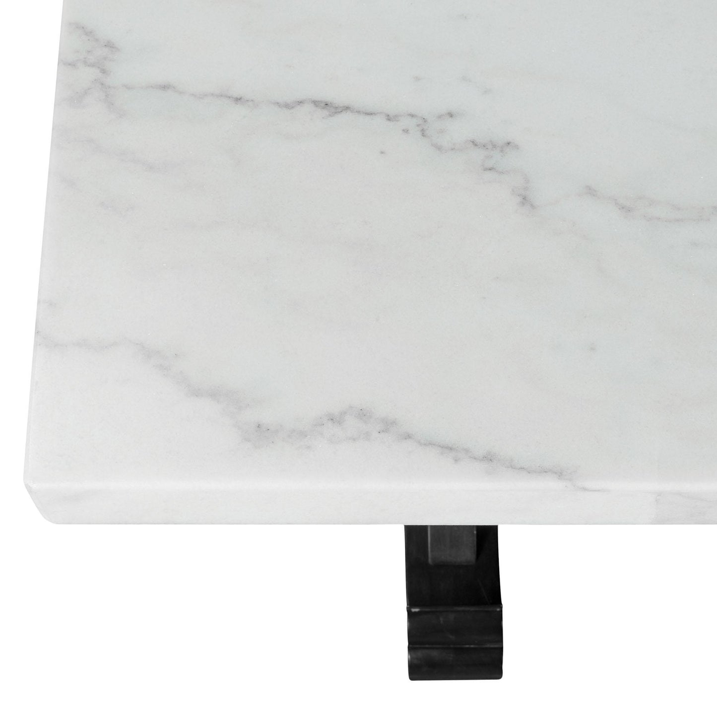  Elements International Tuscany 70" Marble Standard Height Rectangular Dining Table IMAGE 4