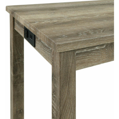  Elements International Oak Lawn Bar Table Single Pack (Table + Three Stools) IMAGE 6