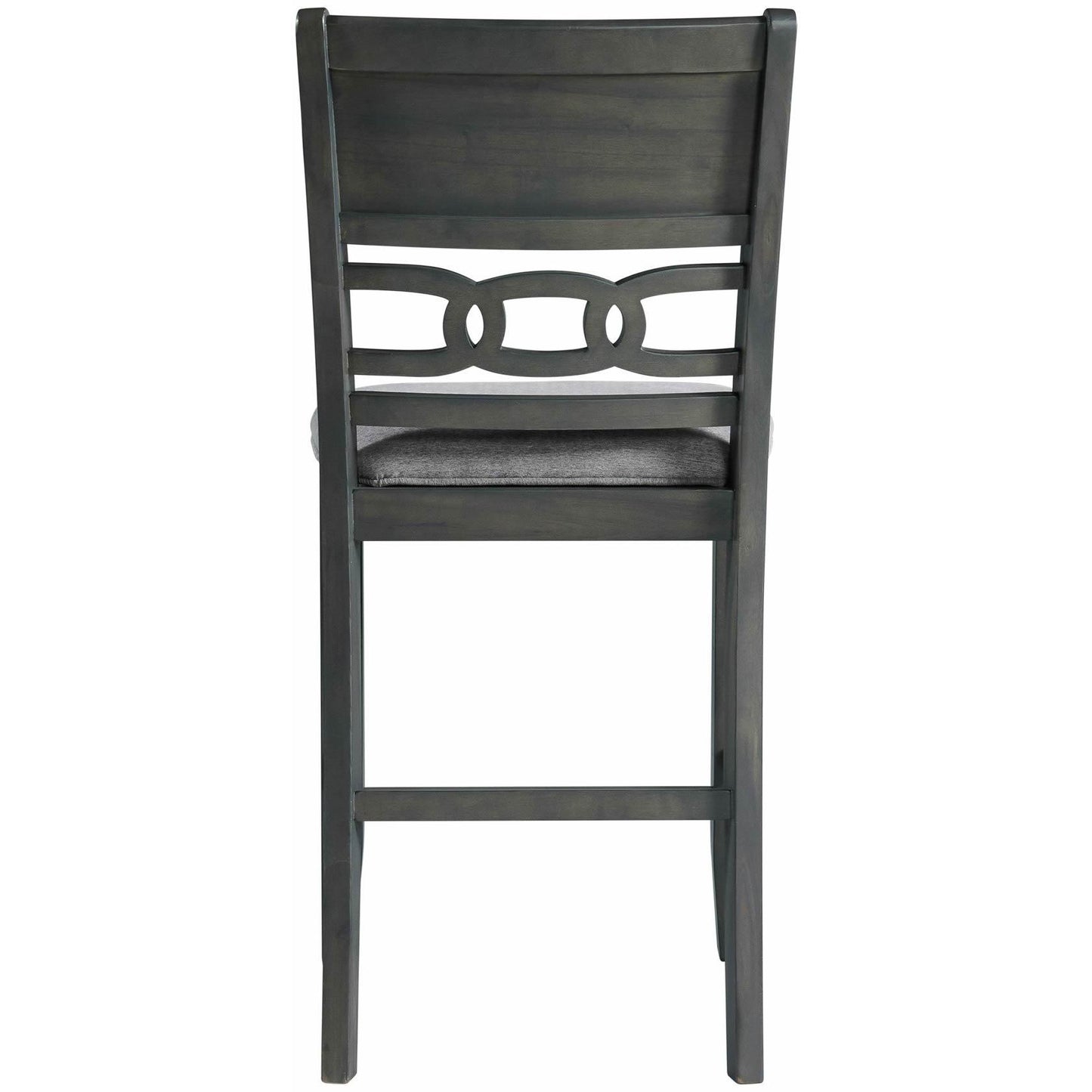  Elements International Amherst Counter Side Chair W/Fabric Cushion Grey Finish IMAGE 4